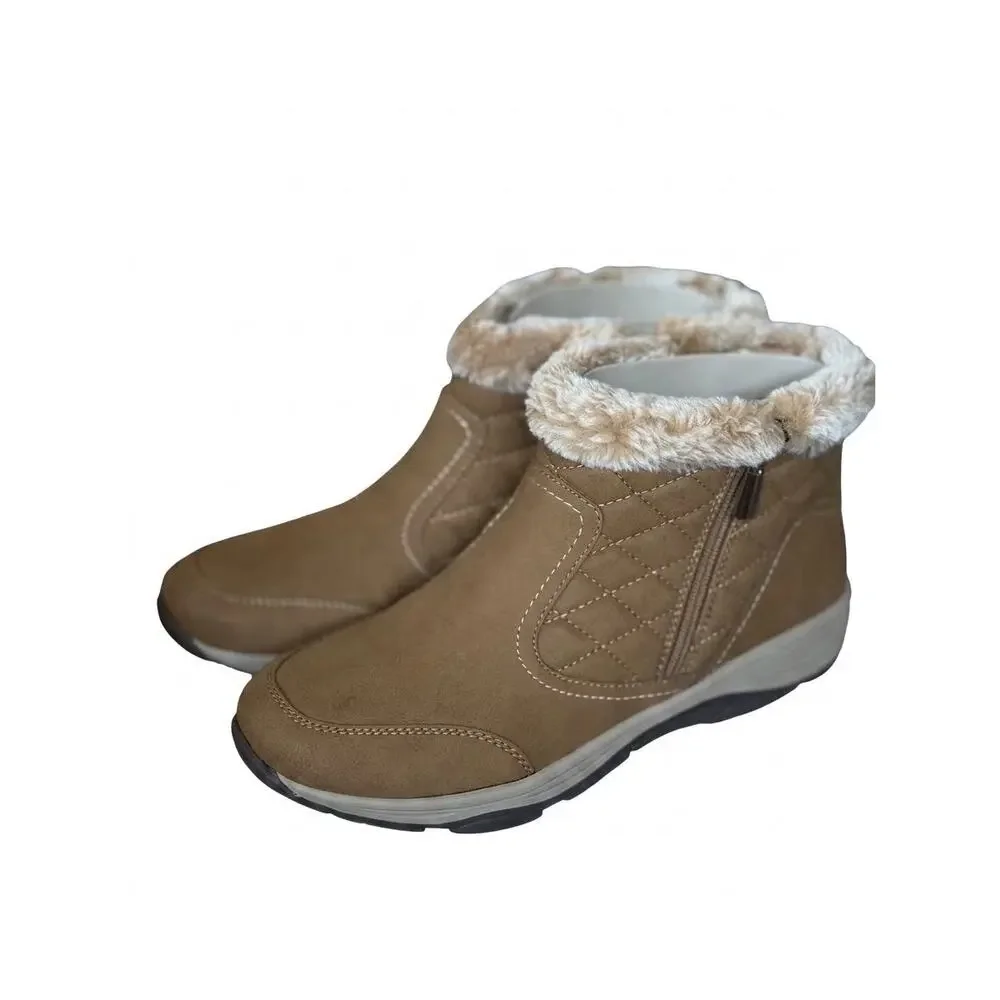 NEW! Easy Spirit Vance2 Women's Flat Heel Winter Boots US 8.5M Medium Brown